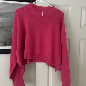 Free people easy street crop pullover